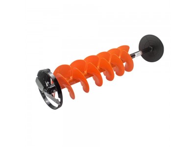 Nordic Legend Hardwater Lite E-Drill Combo, Cordless Nylon Ice Drill Auger 6" Dia. W/ICE Scoop Chipper/Universal Drill Adapter/Ice Fishing Rod Rack and 1 Set REPLACMENT Blades