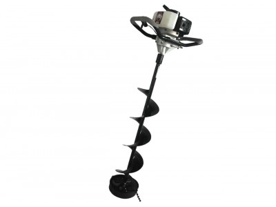 33cc Power Ice Auger and Portable Two Man Shelter Combo